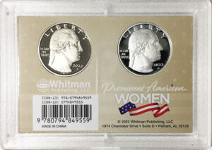 2022 - 25 S Clad and Silver Proof American Women Quarters in 2 by 3 Frosty Case - front
