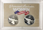 2022 - 25 S Clad and Silver Proof American Women Quarters in 2 by 3 Frosty Case - back