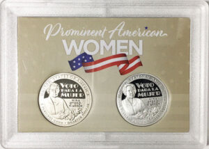 2022 - 25 S Clad and Silver Proof American Women Quarters in 2 by 3 Frosty Case - back