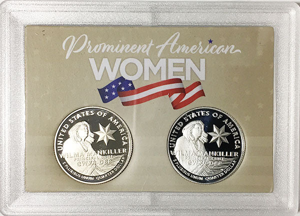2022 - 25 S Clad and Silver Proof American Women Quarters in 2 by 3 Frosty Case - back