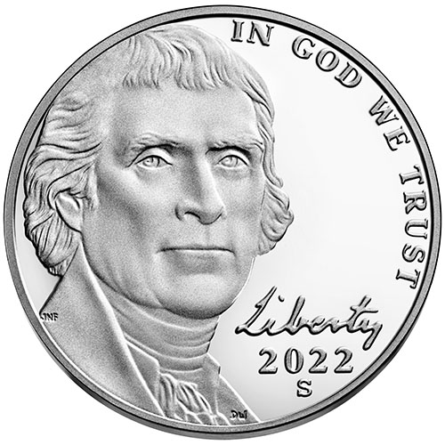2022 S Proof Jefferson Nickel