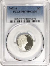 Certified BU, Satin Finish and Proof Jefferson Nickels