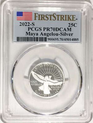 2022 Certified Mint State and Proof American Women Quarters Maya Angelou First Strike Labels - back