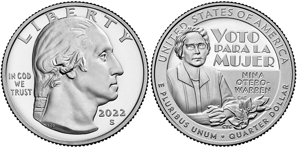2022 American Women Quarters Nina Otero-Warren - front