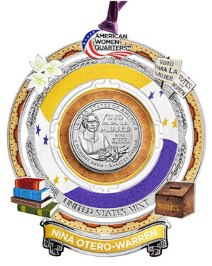 2022 Colorize, Gold Plated, Birth Year Sets, and Christmas Ornament American Women Quarter Nina Otero-Warren - photo 5