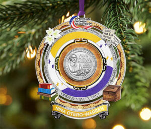 2022 Colorize, Gold Plated, Birth Year Sets, and Christmas Ornament American Women Quarter Nina Otero-Warren - photo 4
