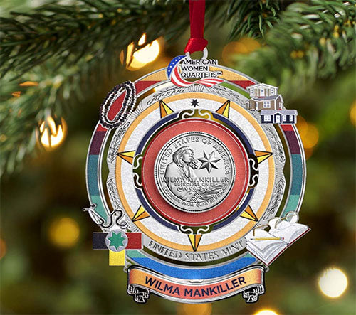 2022 Colorize, Gold Plated, Birth Year Sets, and Christmas Ornament American Women Quarter Wilma Mankiller - photo 4