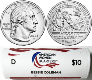 2022 - 25 D Mint American Women Quarter United States Mint Wrapped Rolls - photo 7