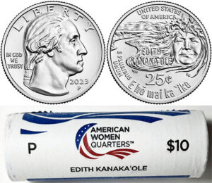 2022 - 25 P Mint American Women Quarter United States Mint Wrapped Rolls - photo 8