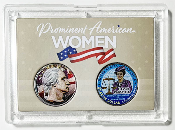 2023 Colorize, Gold Plated, Birth Year Sets, and Christmas Ornament American Women Quarter Eleanor Roosevelt - front