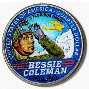 2023 Colorize, Gold Plated, Birth Year Sets, and Christmas Ornament American Women Quarter Bessie Coleman - photo 6