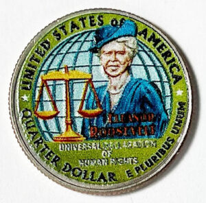 2023 Colorize, Gold Plated, Birth Year Sets, and Christmas Ornament American Women Quarter Eleanor Roosevelt - photo 6