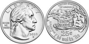 2023 American Women Quarters Edith Kanakaole - front