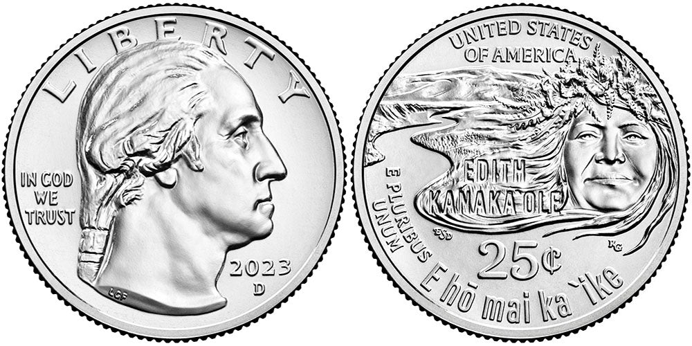 2023 American Women Quarters Edith Kanakaole - front