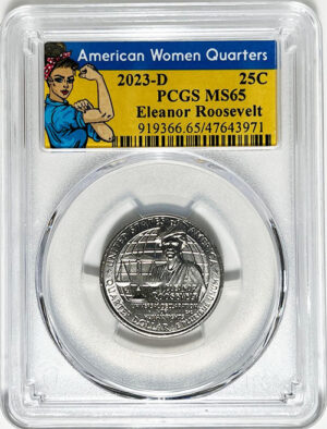 2023 PCGS Certified American Women Quarter Eleanor Roosevelt Rosie Label - back