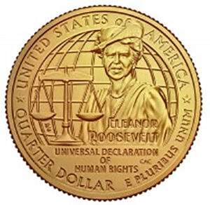 2023 Colorize, Gold Plated, Birth Year Sets, and Christmas Ornament American Women Quarter Eleanor Roosevelt - photo 5