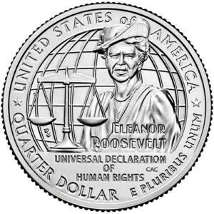 2023 PCGS Certified American Women Quarter Eleanor Roosevelt Rosie Label - back