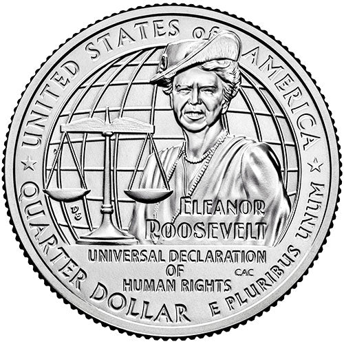 2023 PCGS Certified American Women Quarter Eleanor Roosevelt Rosie Label - back