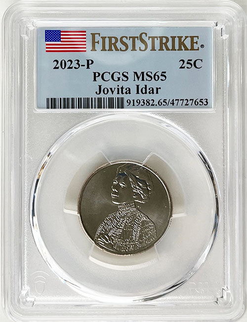 2023 PCGS Certified American Women Quarter Jovita Idar First Strike Label - back
