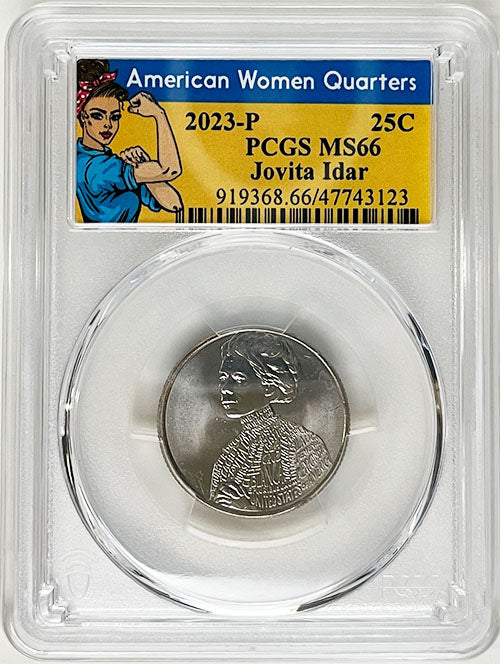2023 PCGS Certified American Women Quarter Jovita Idar Rosie Label - back