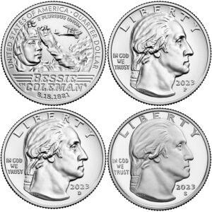 2023 American Women Quarters Bessie Coleman - back