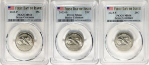 2023 PCGS BU Certified American Women Quarter Sets First Day of Issue Label - back