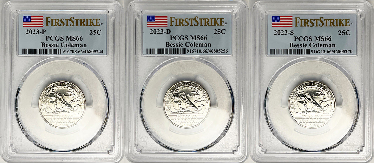 2023 PCGS BU Certified American Women Quarter Sets First Strike Label - back