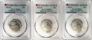 2023 PCGS BU Certified American Women Quarter Sets First Day of Issue Label - back