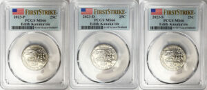 2023 PCGS BU Certified American Women Quarter Sets First Strike Label - back