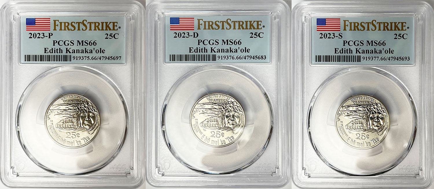2023 PCGS BU Certified American Women Quarter Sets First Strike Label - back