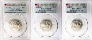 2023 PCGS BU Certified American Women Quarter Sets First Day of Issue Label - back