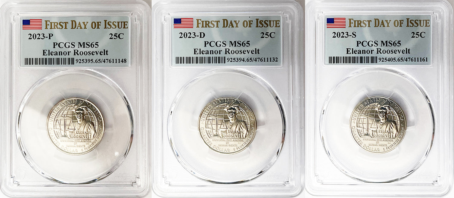 2023 PCGS BU Certified American Women Quarter Sets First Day of Issue Label - back
