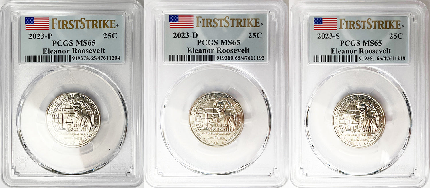2023 PCGS BU Certified American Women Quarter Sets First Strike Label - back