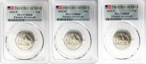 2023 PCGS BU Certified American Women Quarter Sets First Day of Issue Label - back