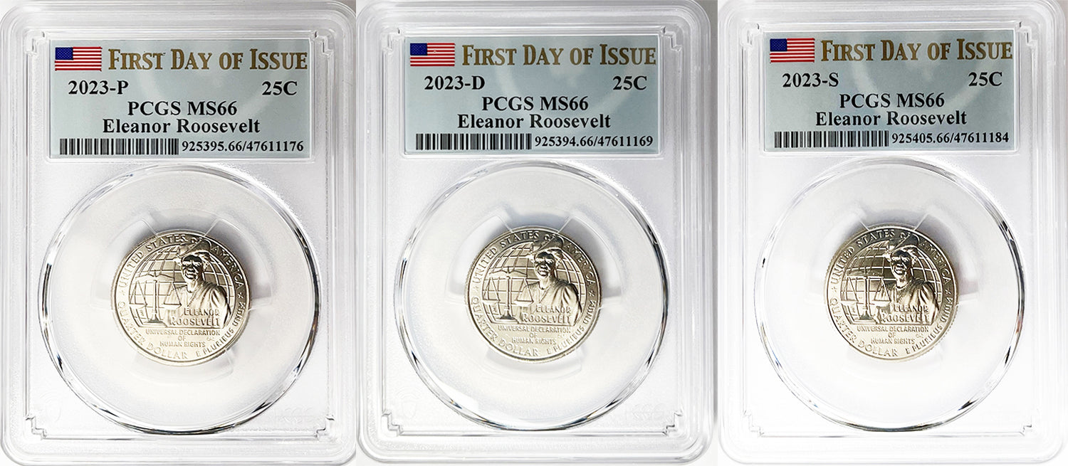 2023 PCGS BU Certified American Women Quarter Sets First Day of Issue Label - back