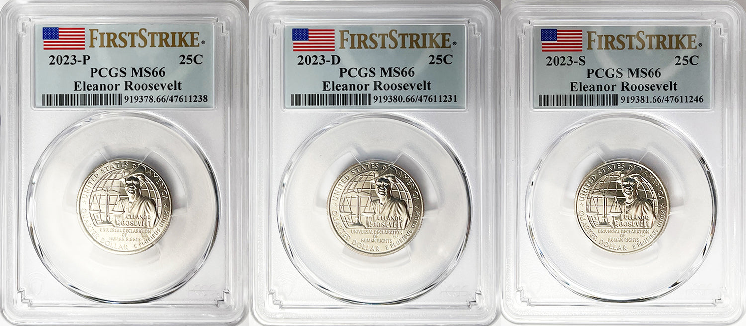 2023 PCGS BU Certified American Women Quarter Sets First Strike Label - back