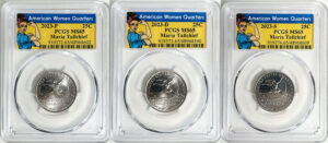 2023 PCGS BU Certified American Women Quarter Sets Rosie Label - back
