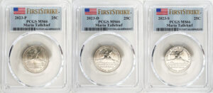 2023 PCGS BU Certified American Women Quarter Sets First Strike Label - back