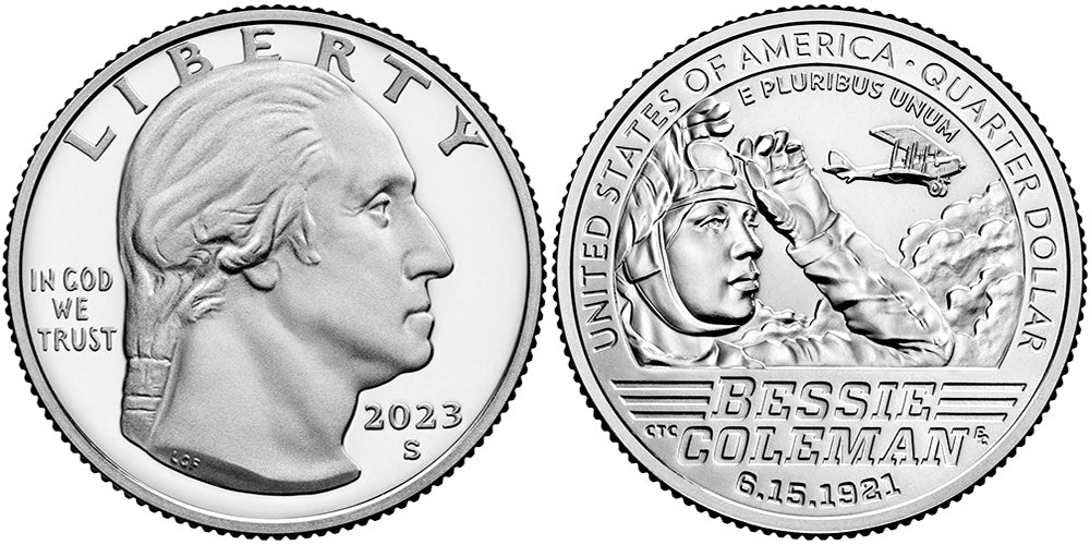 2023 American Women Quarters Bessie Coleman - front