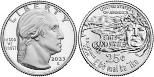 2023 American Women Quarters Edith Kanakaole - front