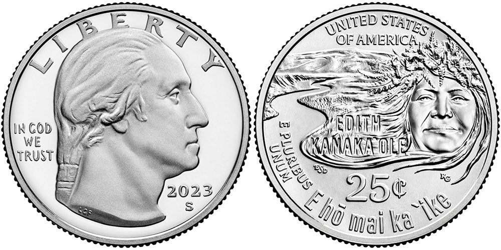 2023 American Women Quarters Edith Kanakaole - front