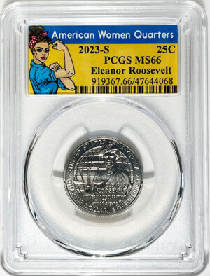 2023 PCGS Certified American Women Quarter Eleanor Roosevelt Rosie Label - back