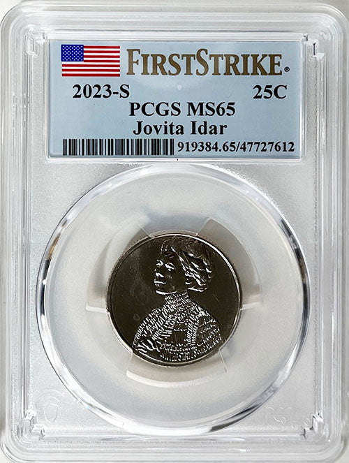 2023 PCGS Certified American Women Quarter Jovita Idar First Strike Label - back