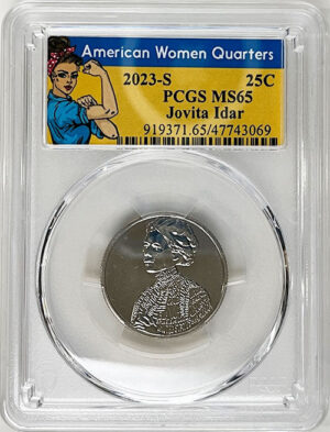 2023 PCGS Certified American Women Quarter Jovita Idar Rosie Label - back