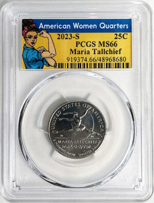 2023 PCGS Certified American Women Quarter Maria Tallchief Rosie Label - back
