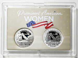2022 - 25 S Clad and Silver Proof American Women Quarters in 2 by 3 Frosty Case - back
