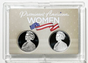 2022 - 25 S Clad and Silver Proof American Women Quarters in 2 by 3 Frosty Case - back