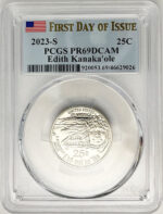 2023 PCGS Certified American Women Quarter Edith Kanakaole First Day of Issue Label - back