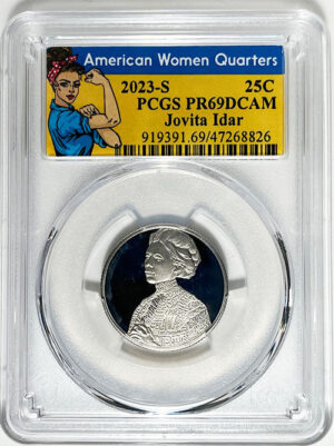 2023 PCGS Certified American Women Quarter Jovita Idar Rosie Label - back