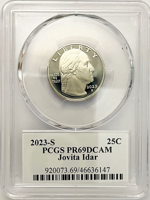2023 PCGS Certified American Women Quarter Jovita Idar with Stephanie Sabin Label - front